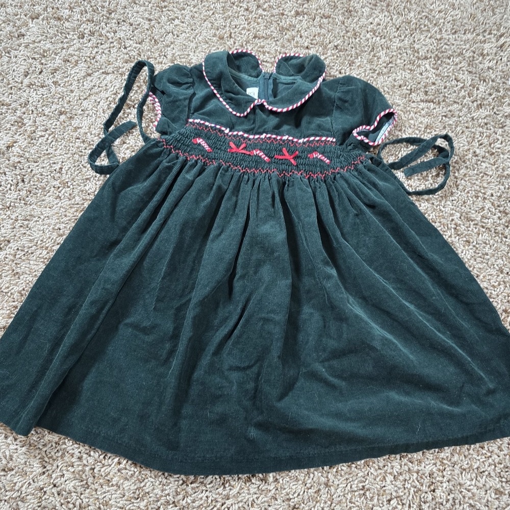 Bonnie Jean Candy Cane‎ Corduroy Dress 4T